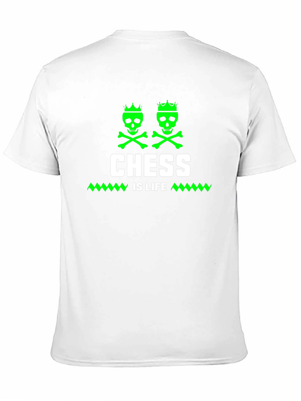 Chess Is Life T-Shirt - Skull Crown Design