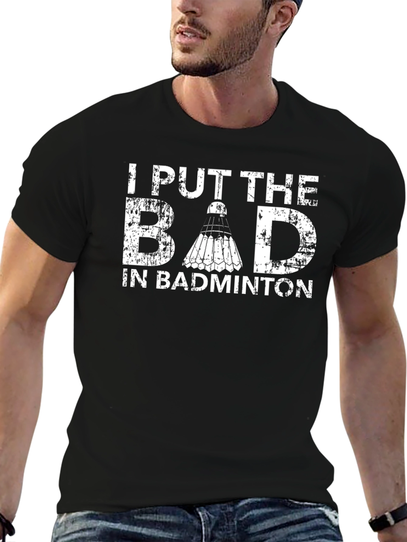 Funny Badminton Player T-Shirt