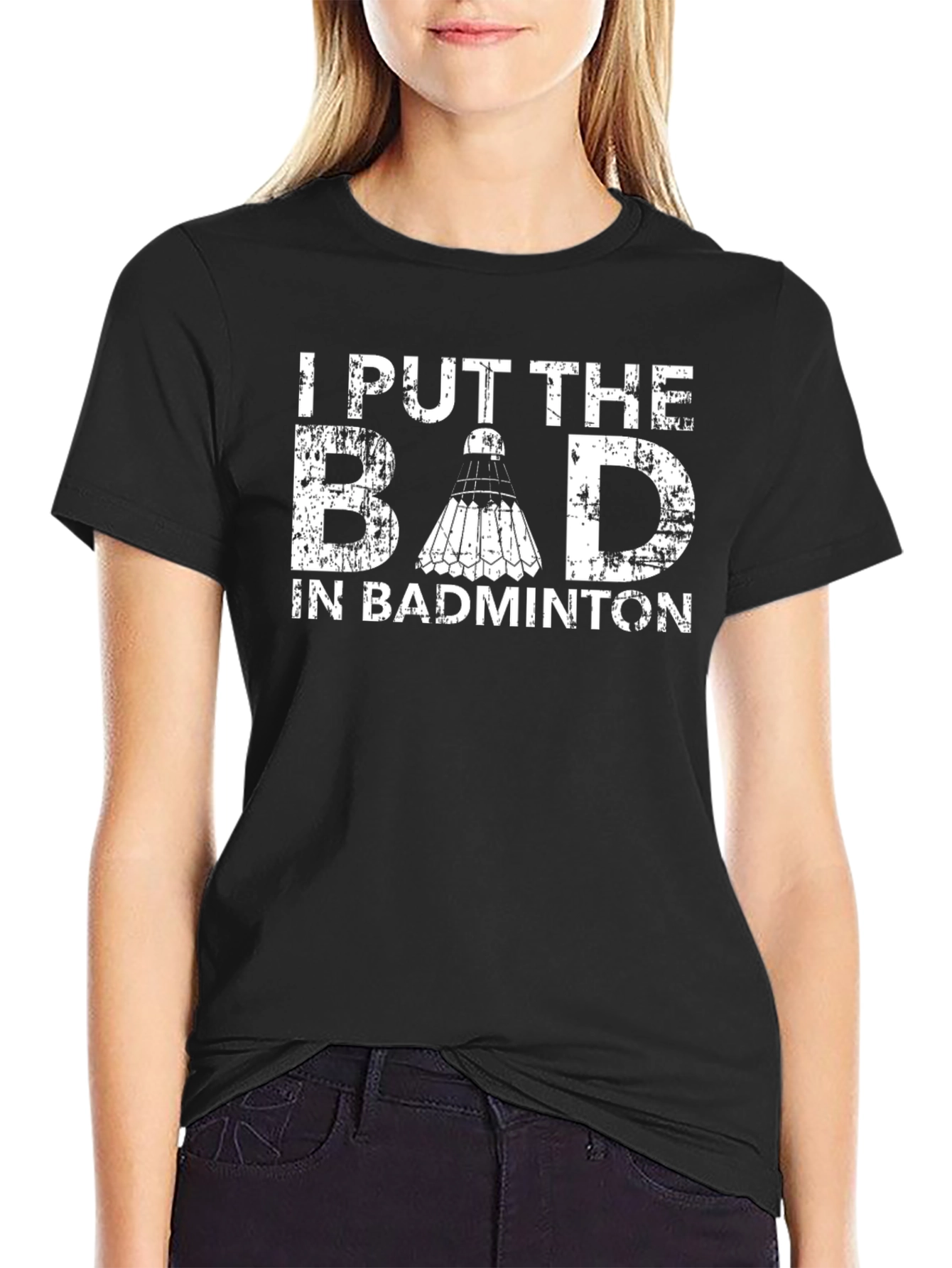Funny Badminton Player T-Shirt