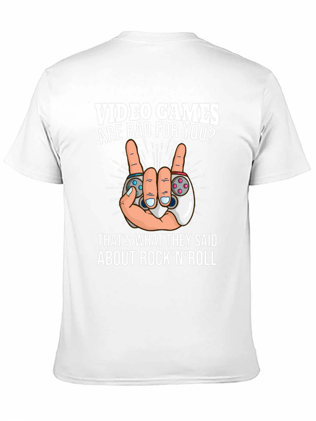 Video Games Rock N Roll T-Shirt - Gamer Tee