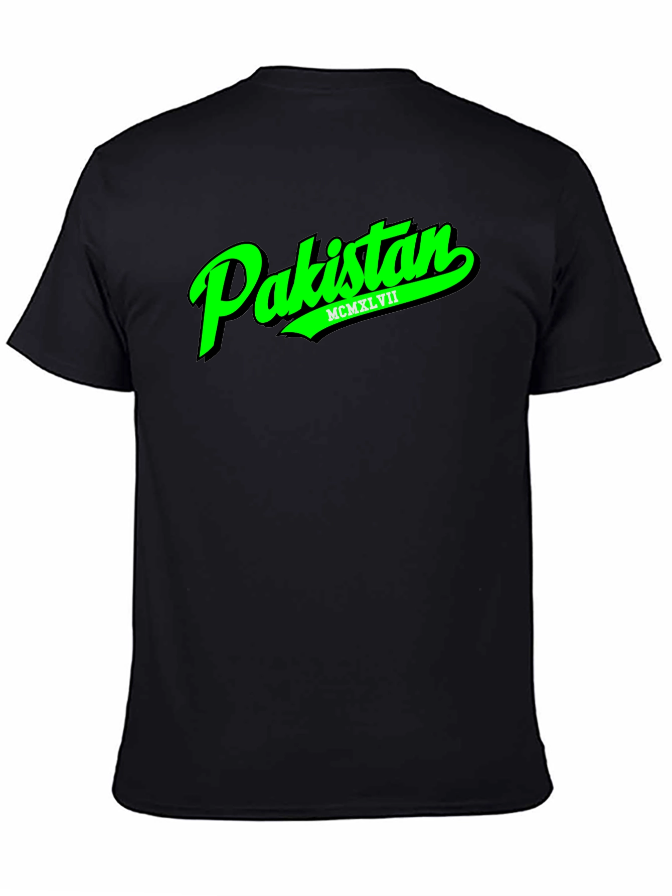 Pakistan T-Shirt - Green Text Graphic Tee