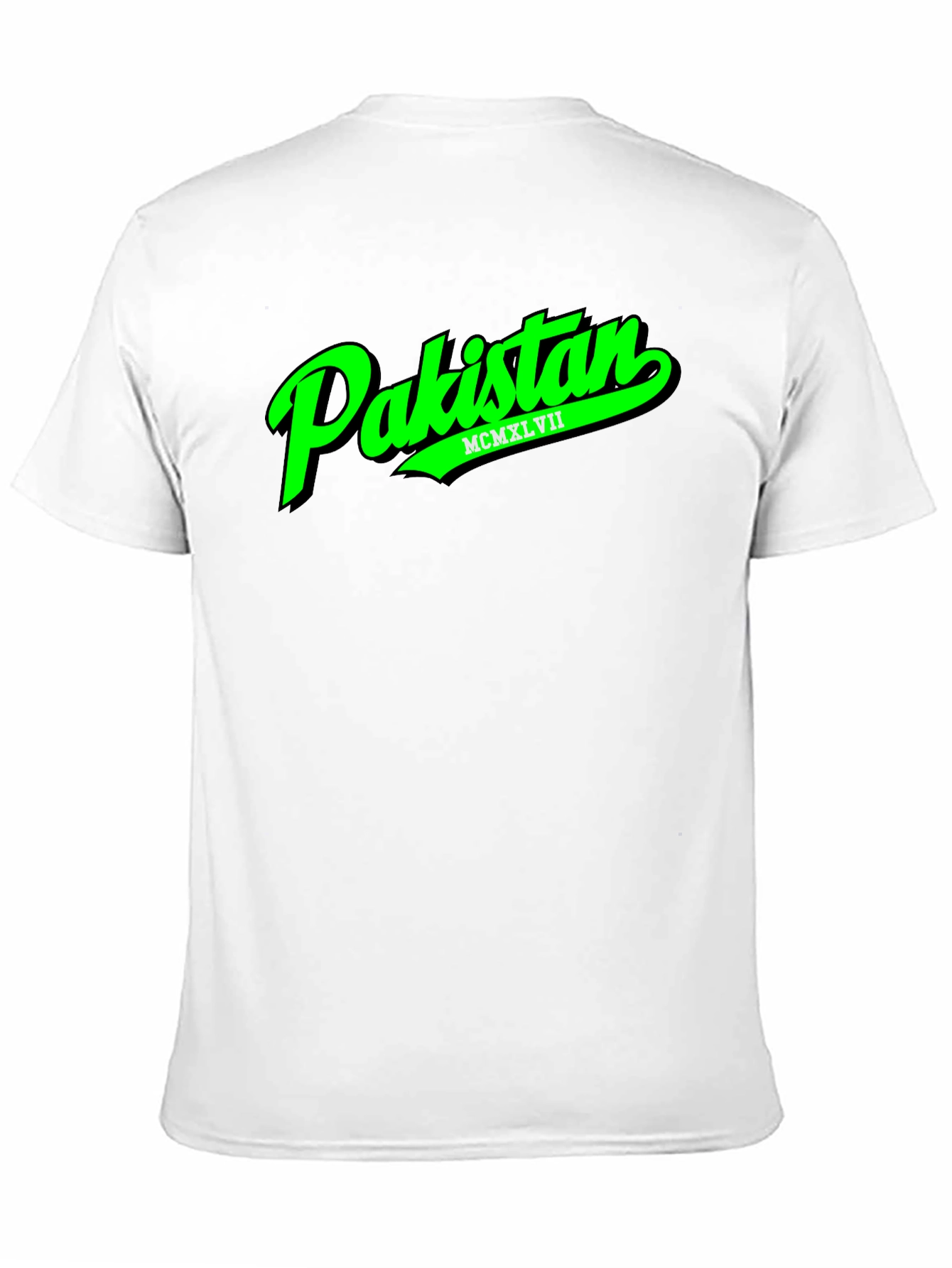 Pakistan T-Shirt - Green Text Graphic Tee