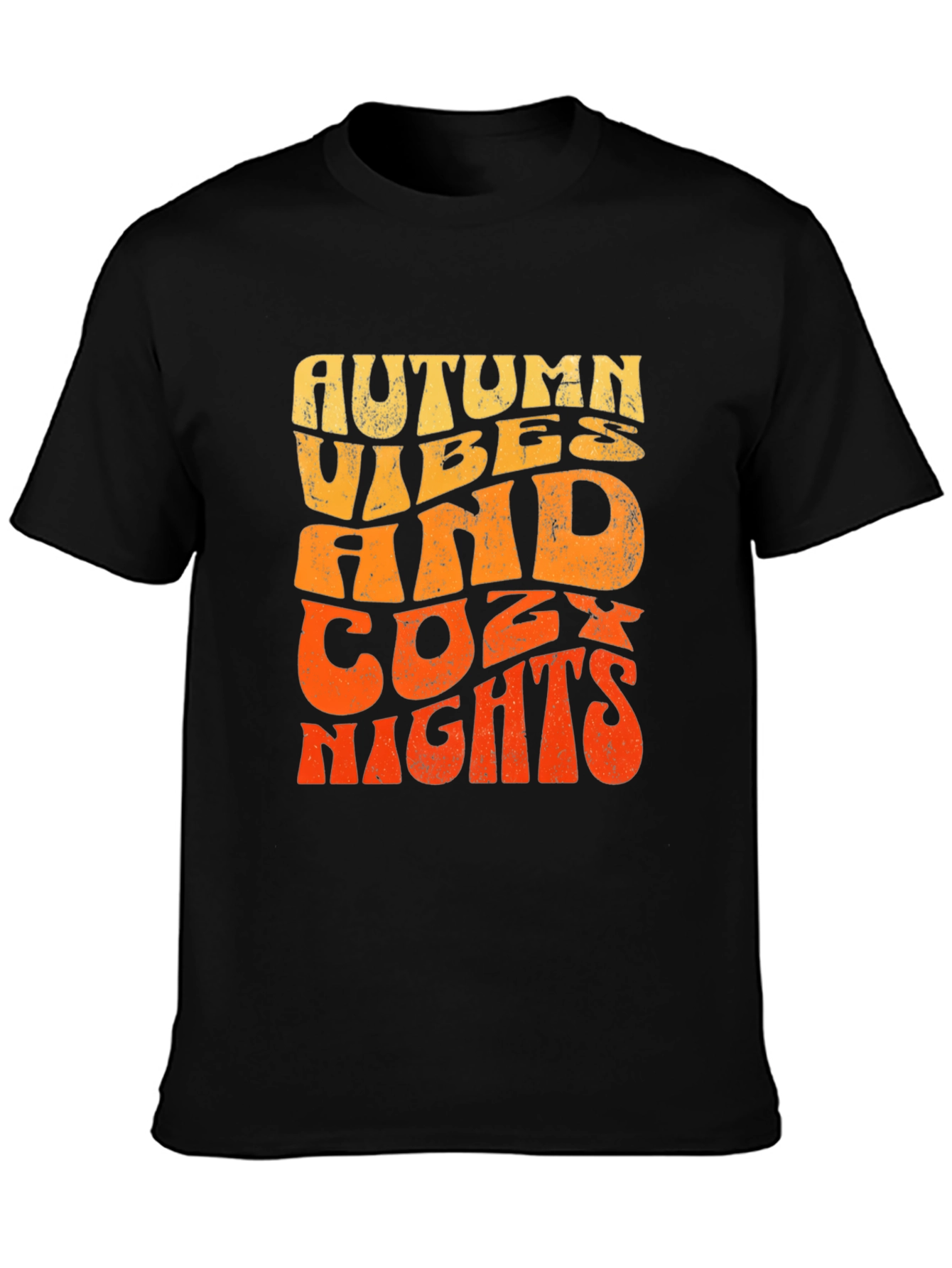 Autumn Vibes Cozy Nights Graphic T-Shirt