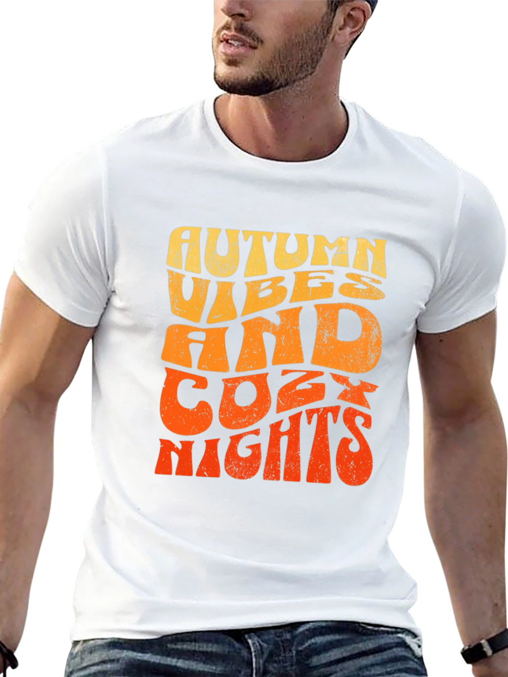 Autumn Vibes Cozy Nights Graphic T-Shirt