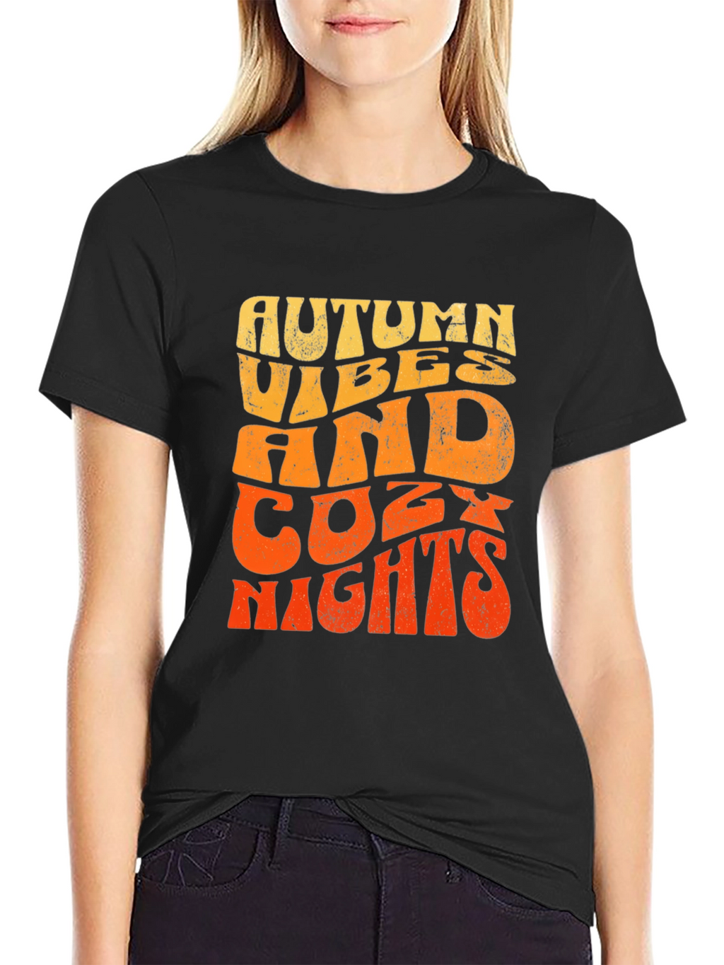 Autumn Vibes Cozy Nights Graphic T-Shirt