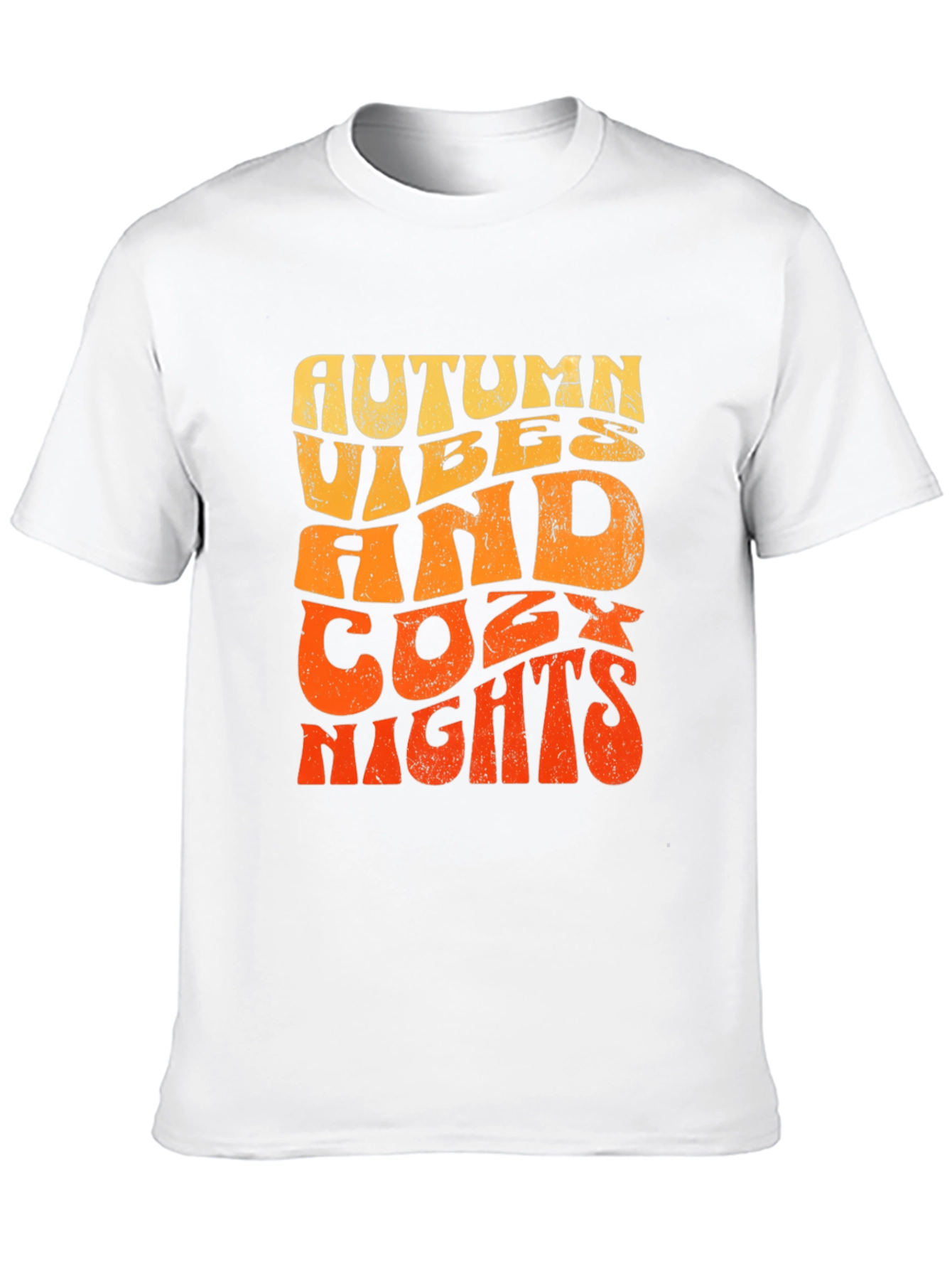 Autumn Vibes Cozy Nights Graphic T-Shirt