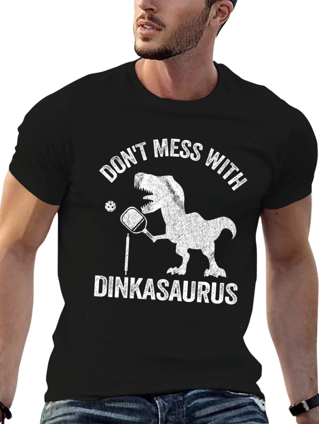 Dinkasaurus T-Shirt - Funny Pickleball Dinosaur Tee