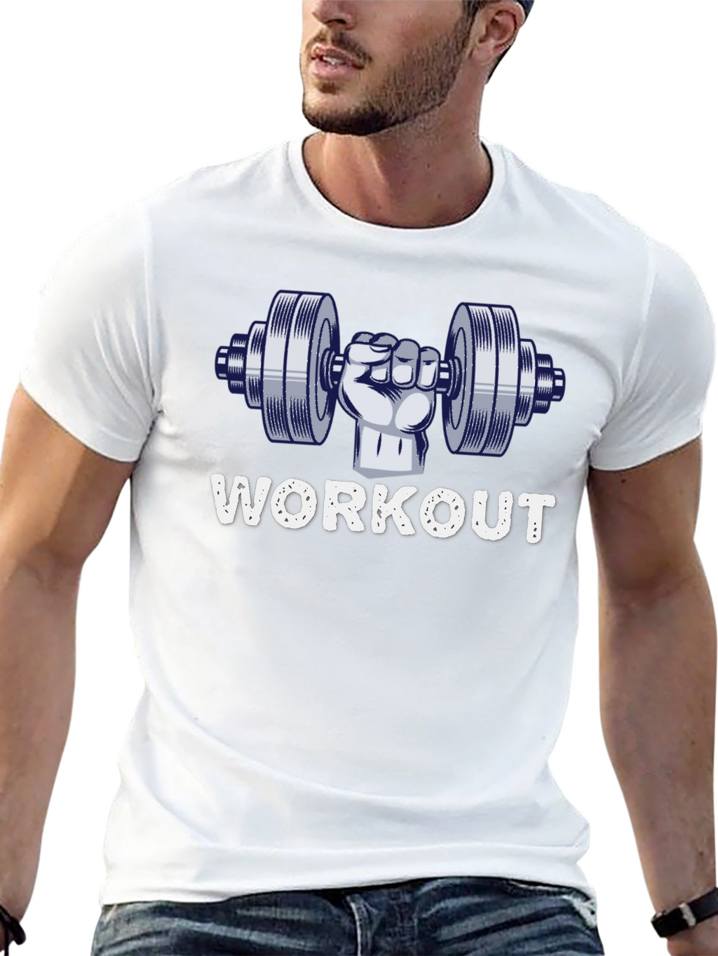 Workout Graphic Tee - Gym Motivation T-Shirt