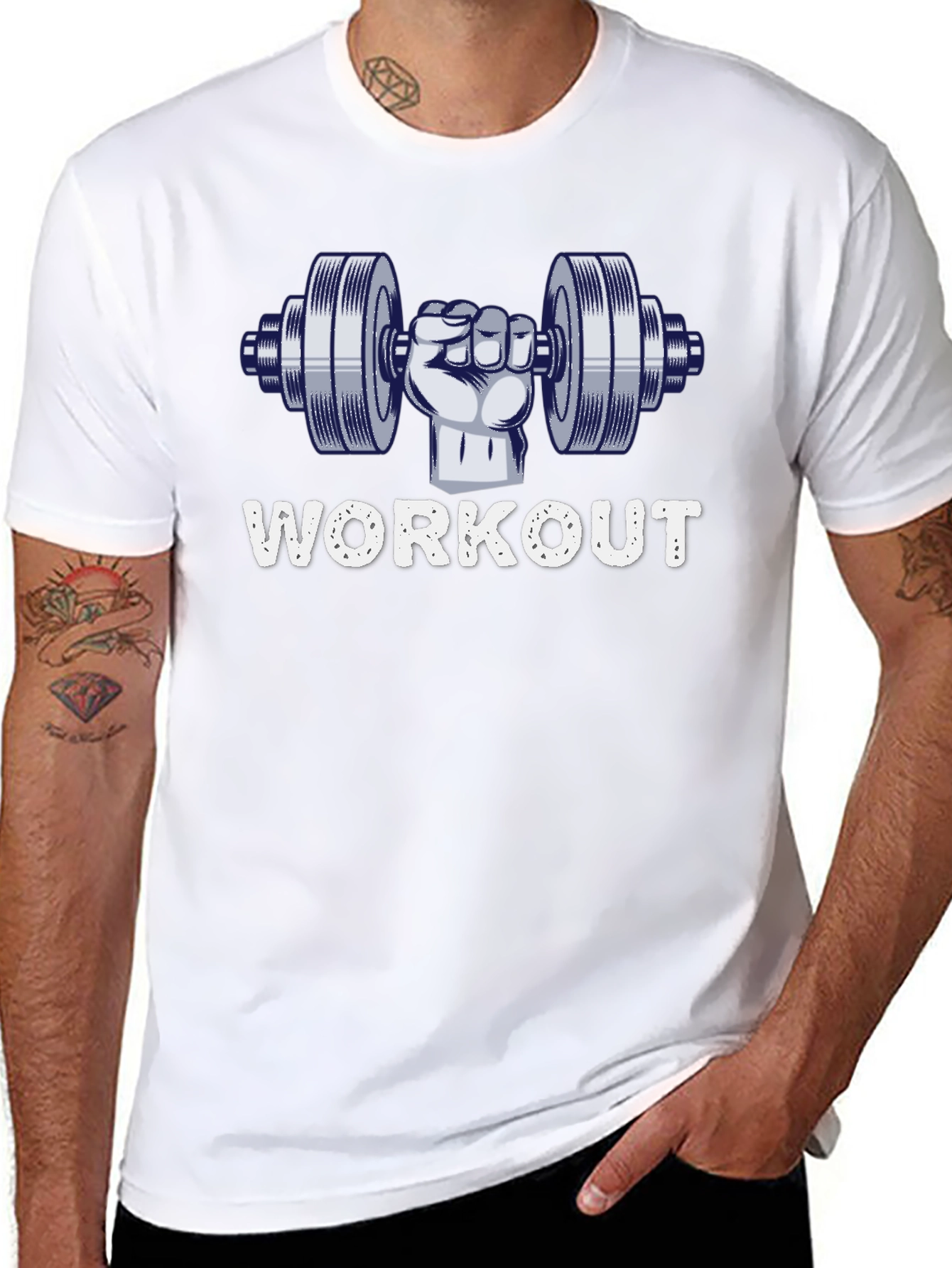 Workout Graphic Tee - Gym Motivation T-Shirt
