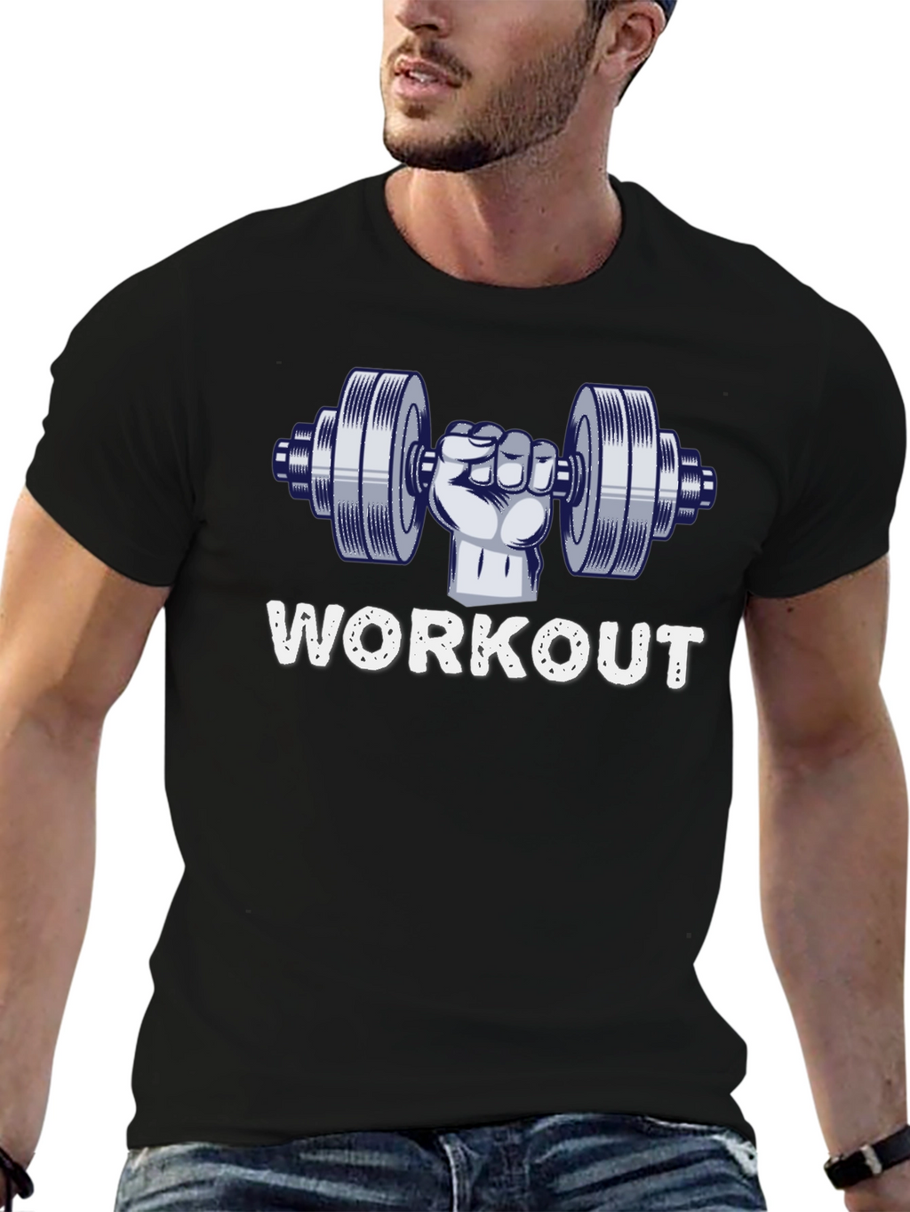 Workout Graphic Tee - Gym Motivation T-Shirt