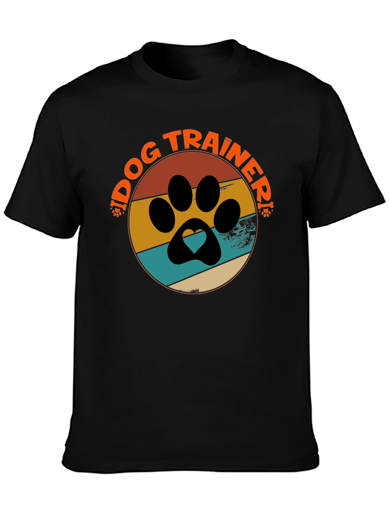 Dog Trainer Paw Print T-Shirt