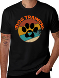 Dog Trainer Paw Print T-Shirt