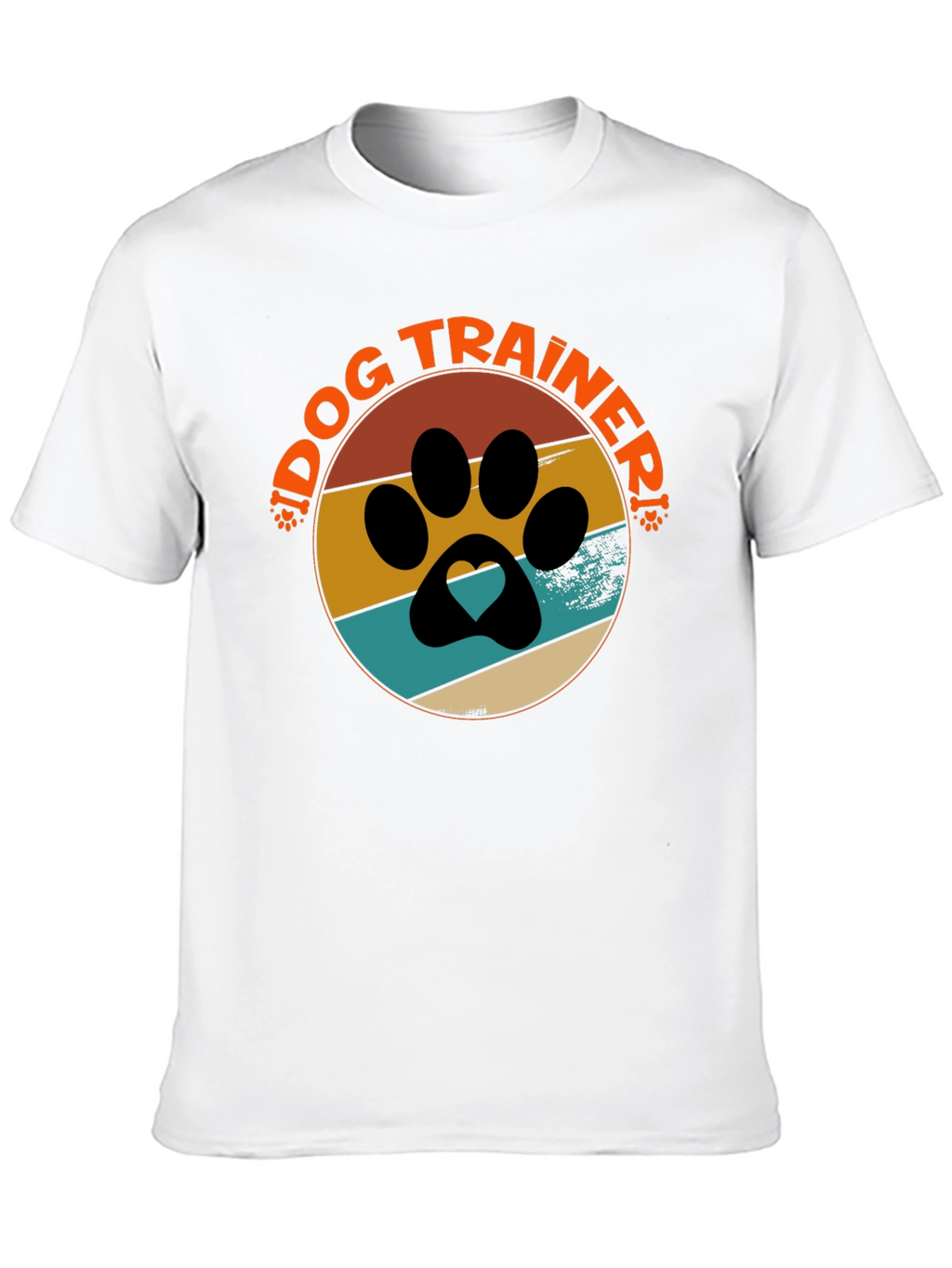 Dog Trainer Paw Print T-Shirt
