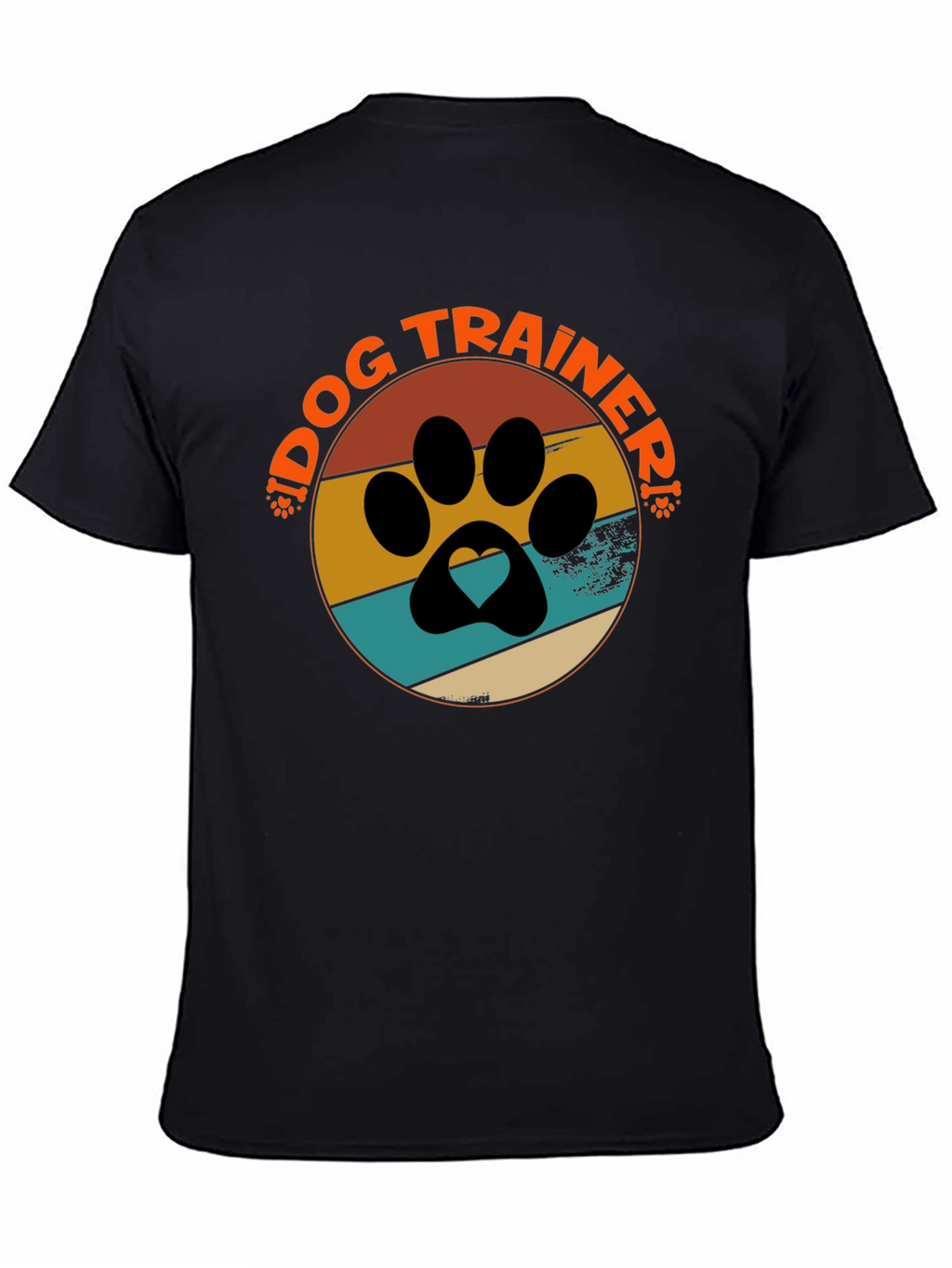 Dog Trainer Paw Print T-Shirt