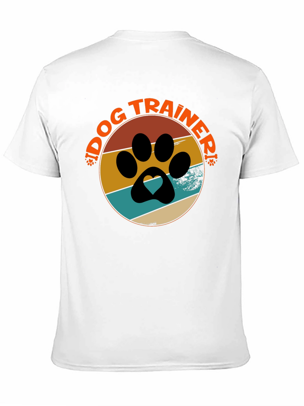 Dog Trainer Paw Print T-Shirt