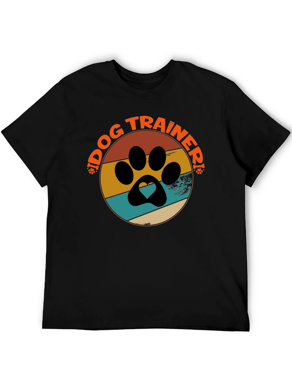 Dog Trainer Paw Print T-Shirt