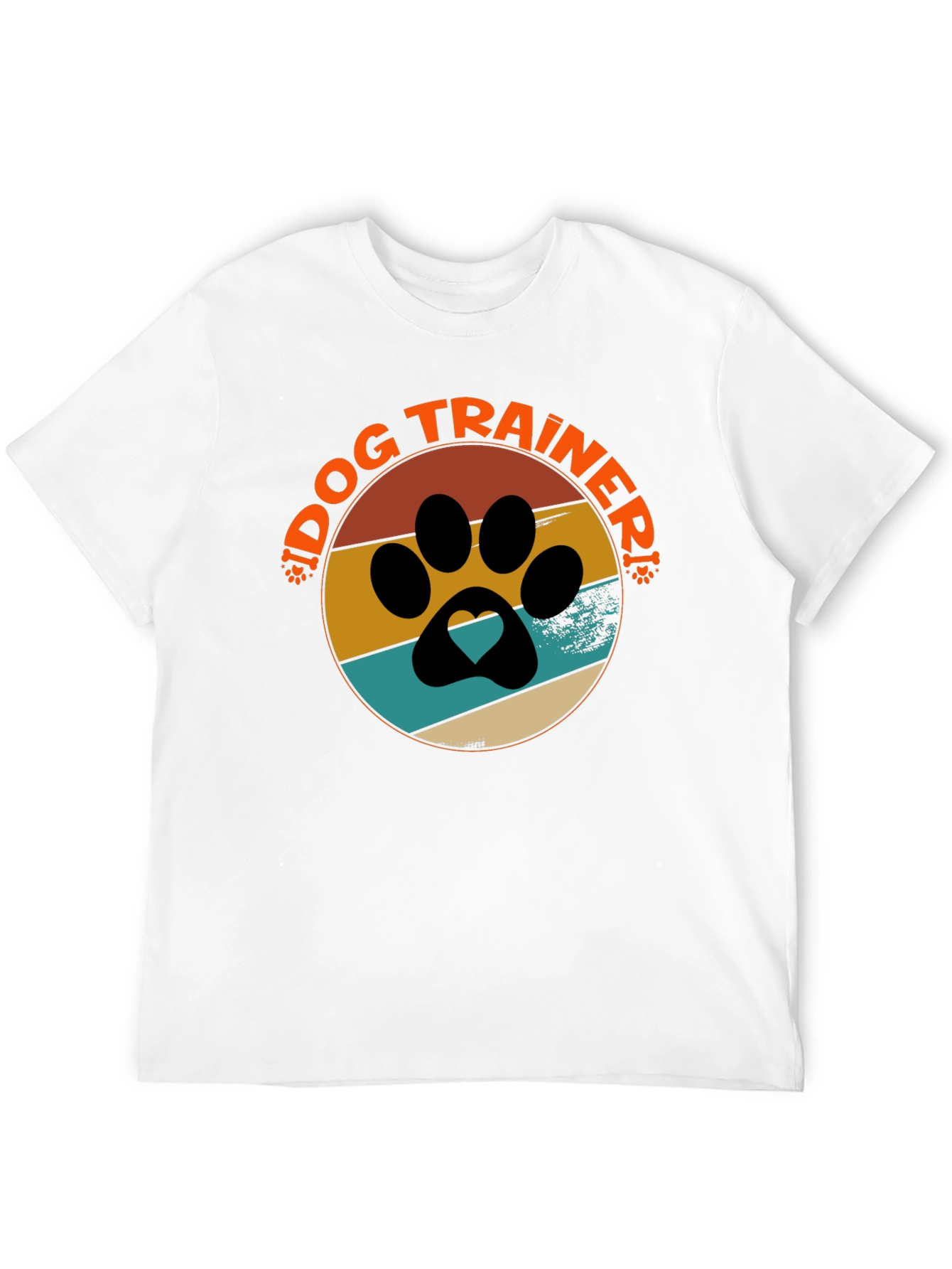Dog Trainer Paw Print T-Shirt