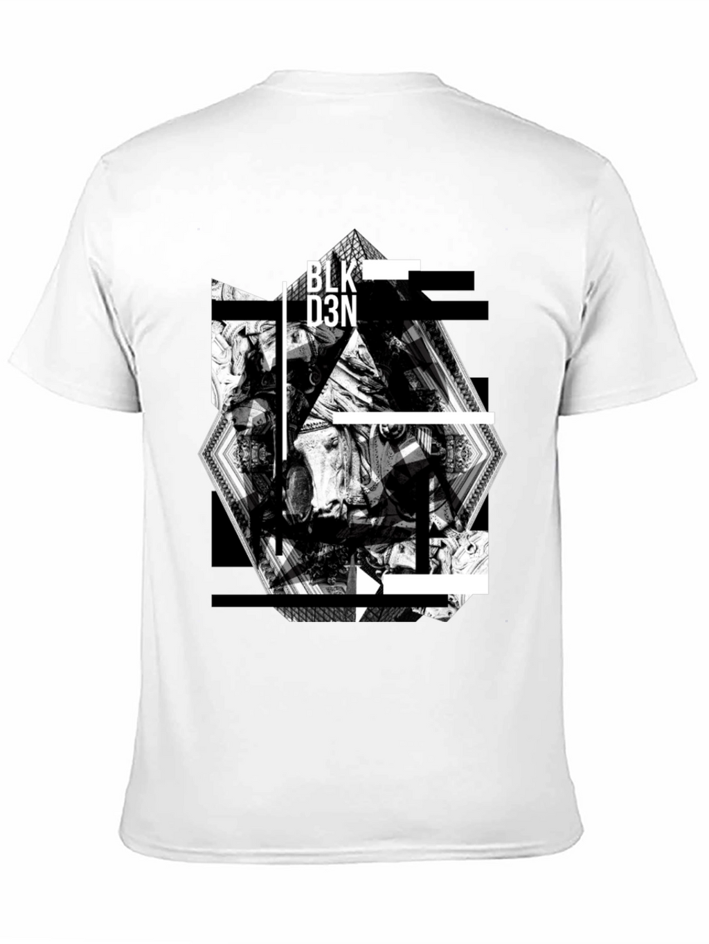 Abstract Graphic Print Black T-Shirt