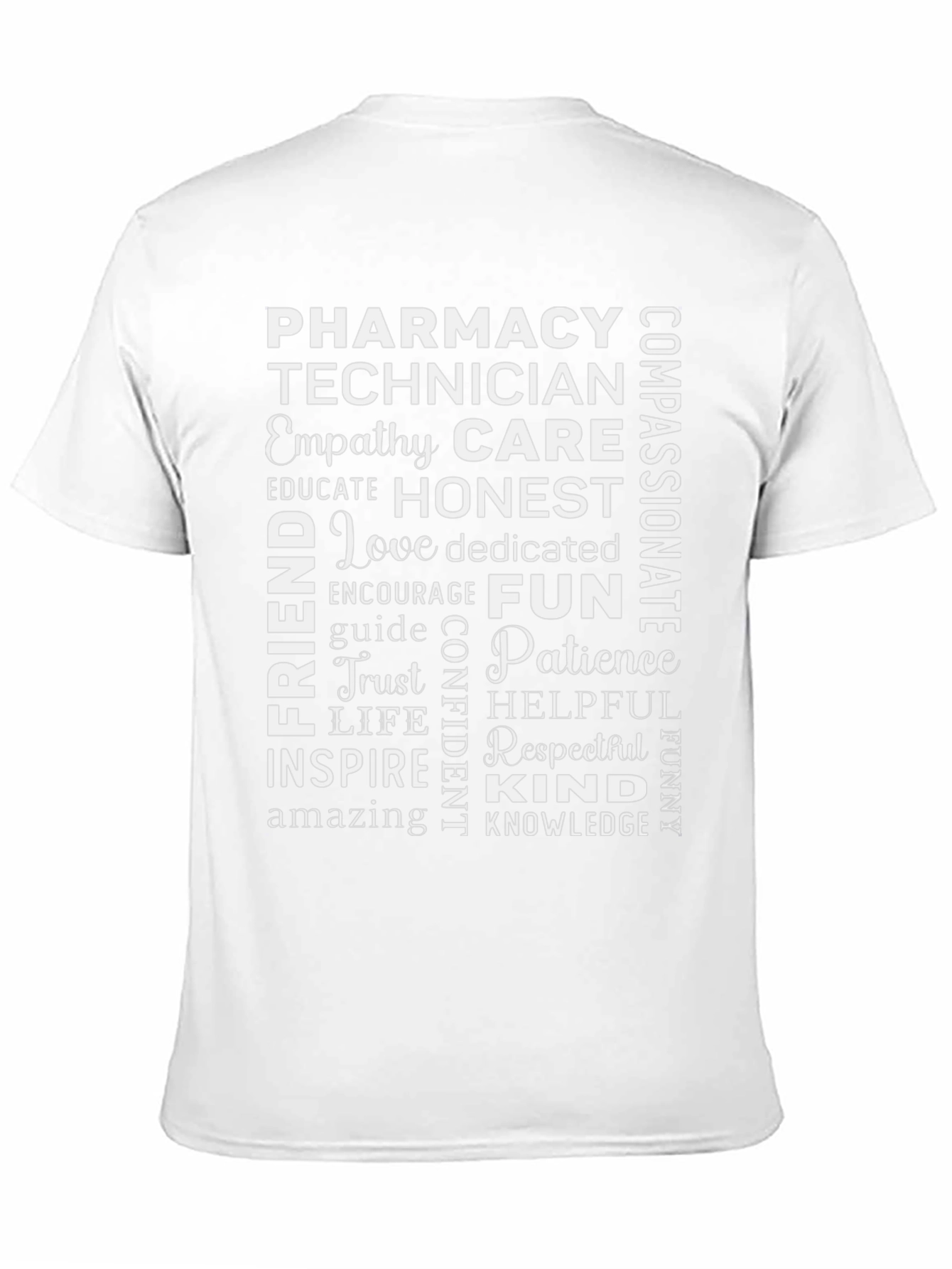Pharmacy Technician Word Art T-Shirt