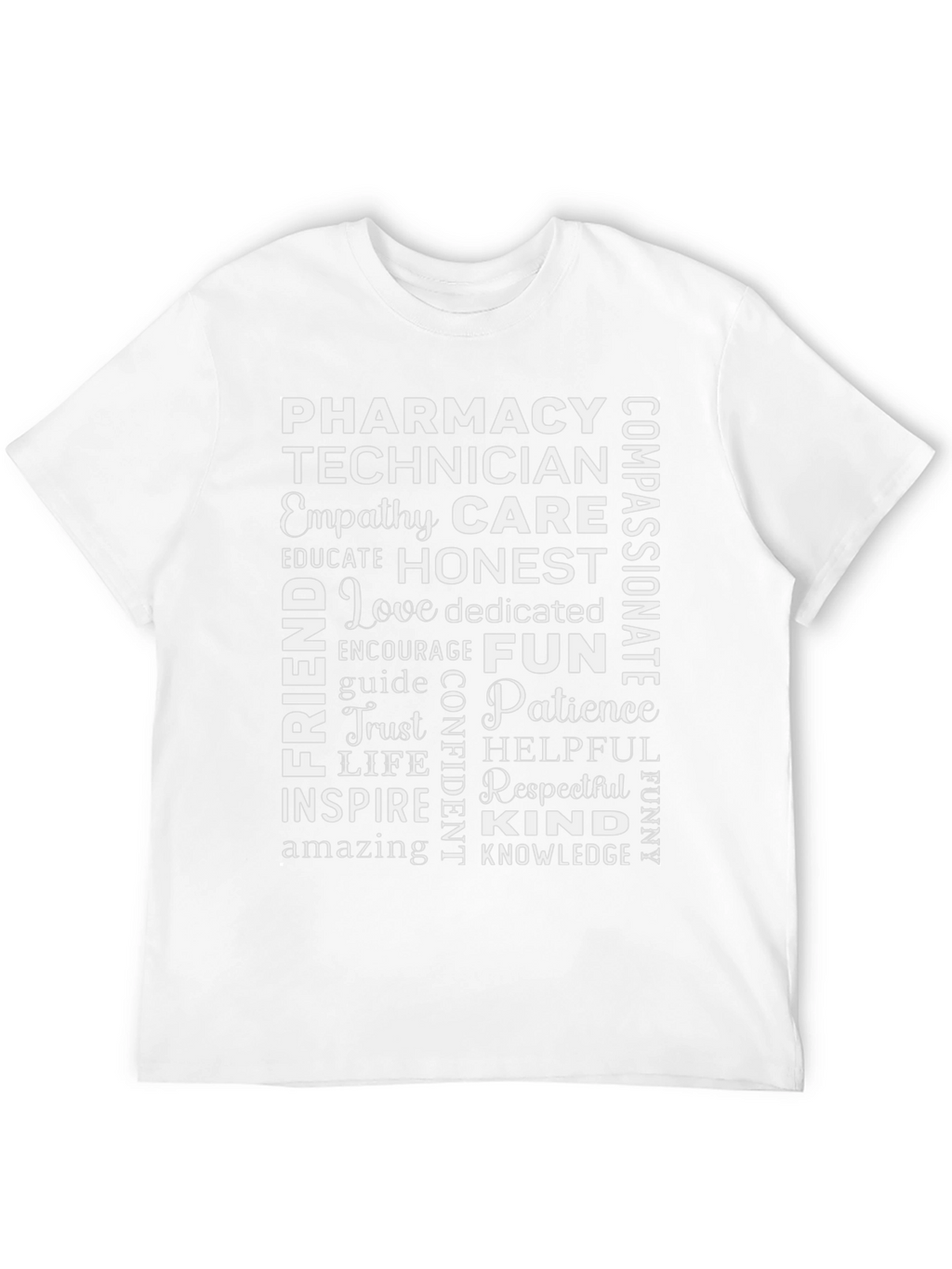 Pharmacy Technician Word Art T-Shirt