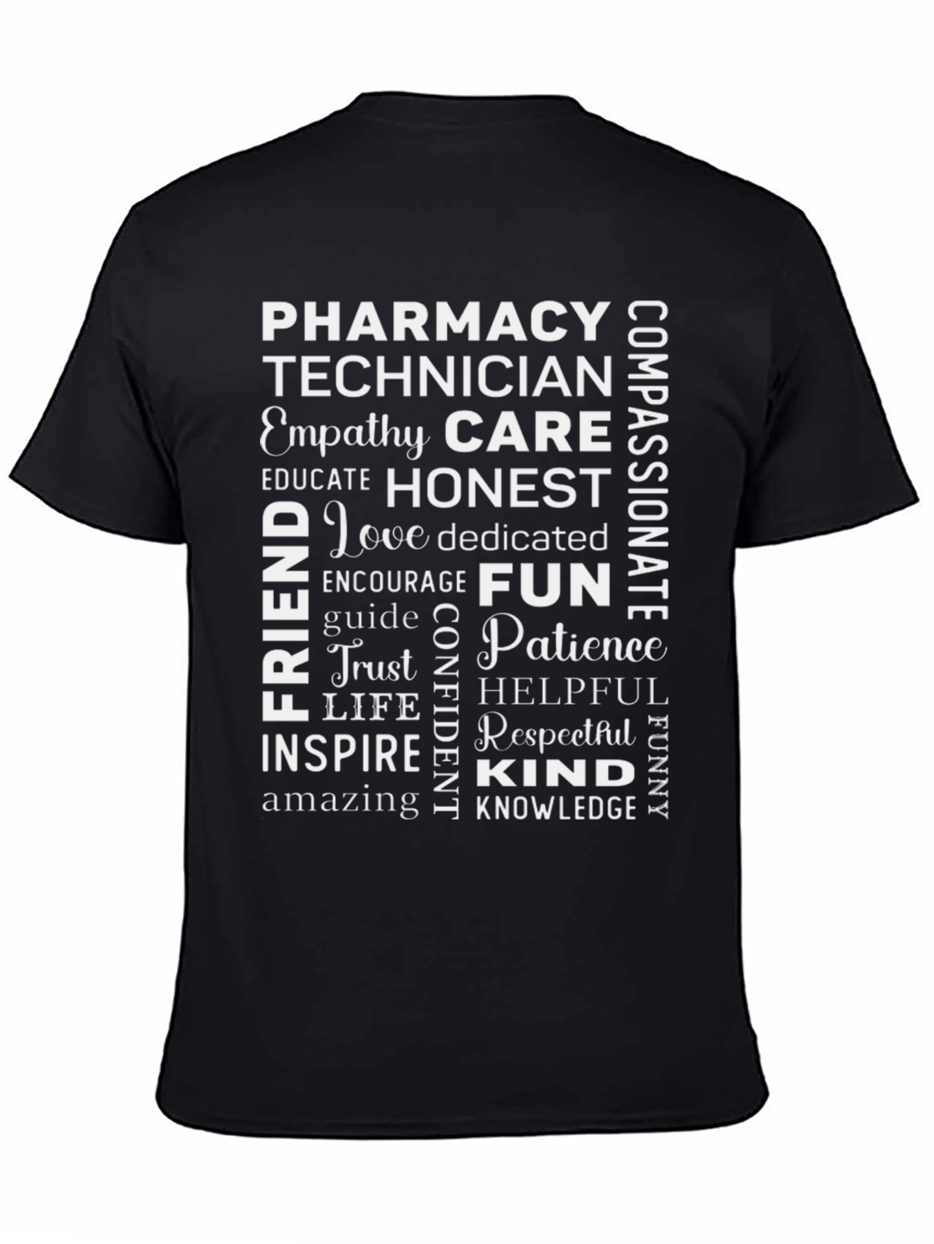 Pharmacy Technician Word Art T-Shirt