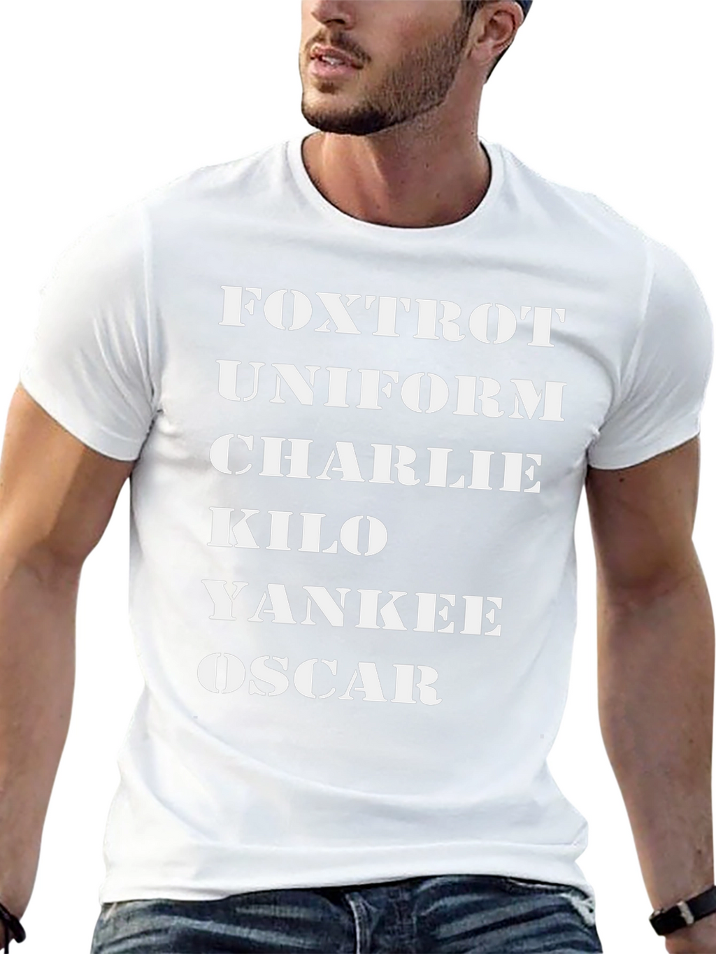 Phonetic Alphabet Black T-Shirt