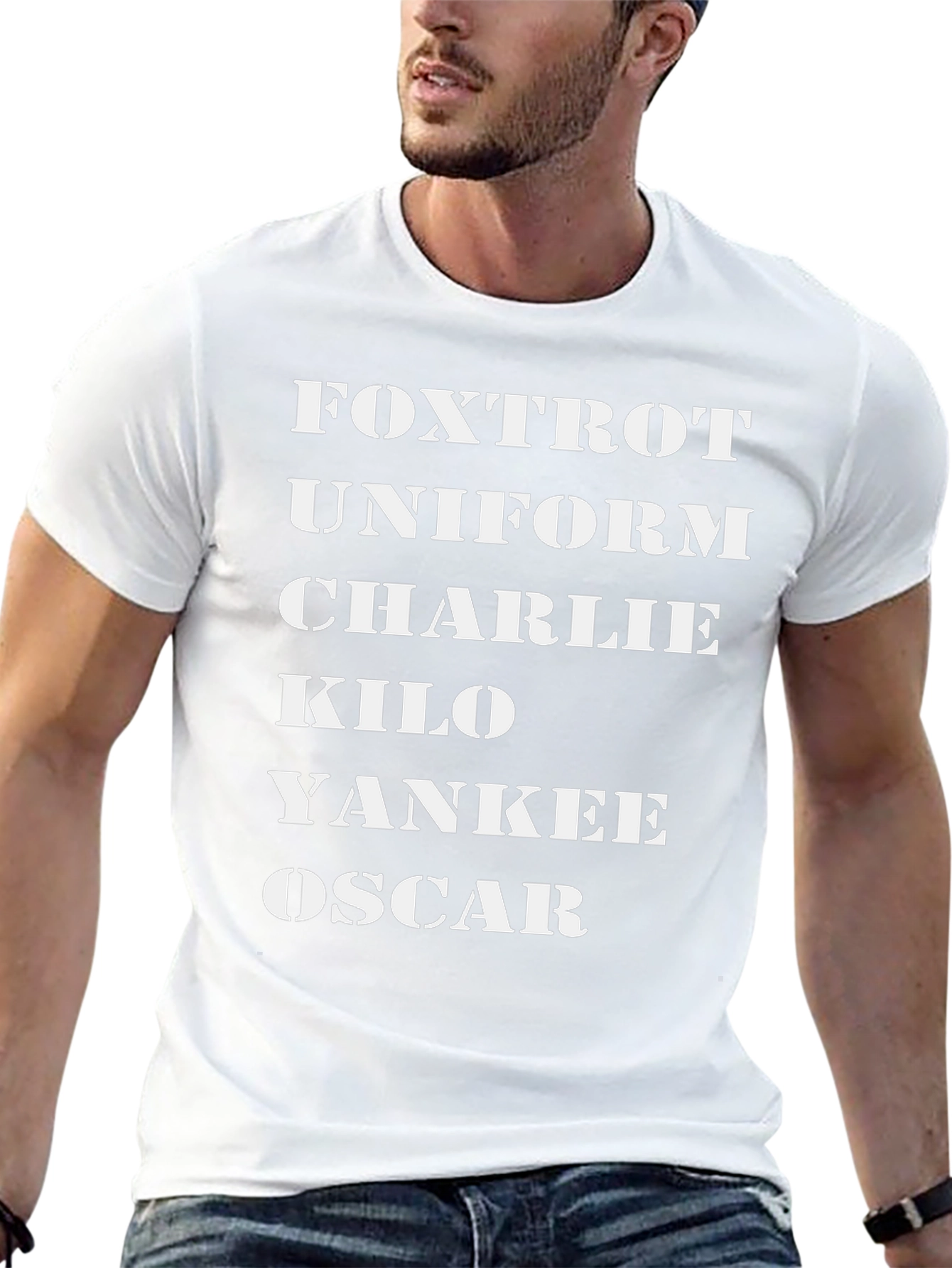 Phonetic Alphabet Black T-Shirt