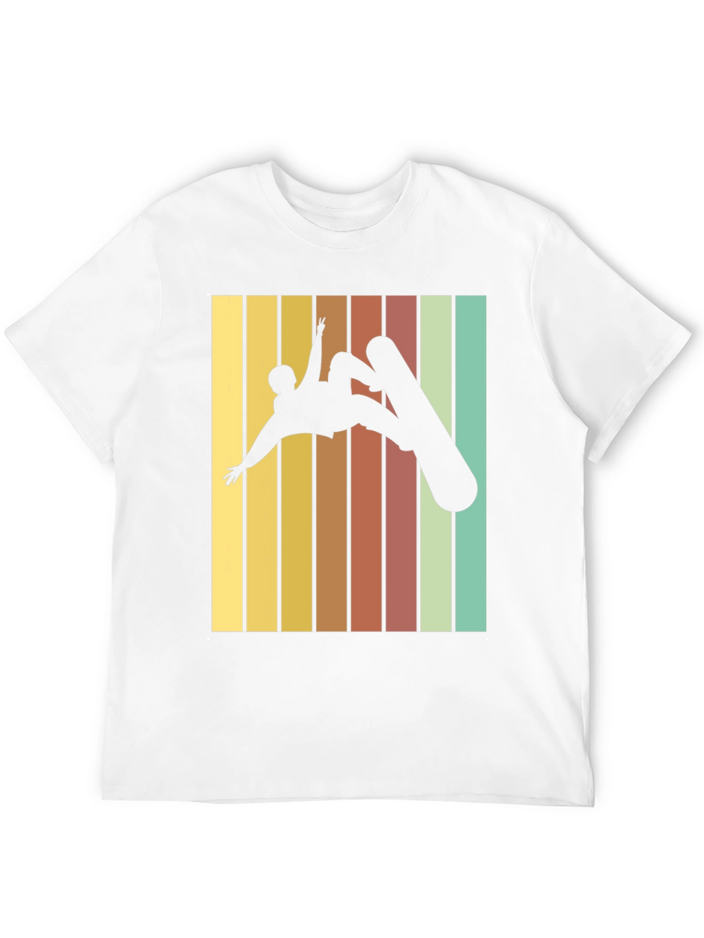 Retro Snowboarder Graphic Tee - Black