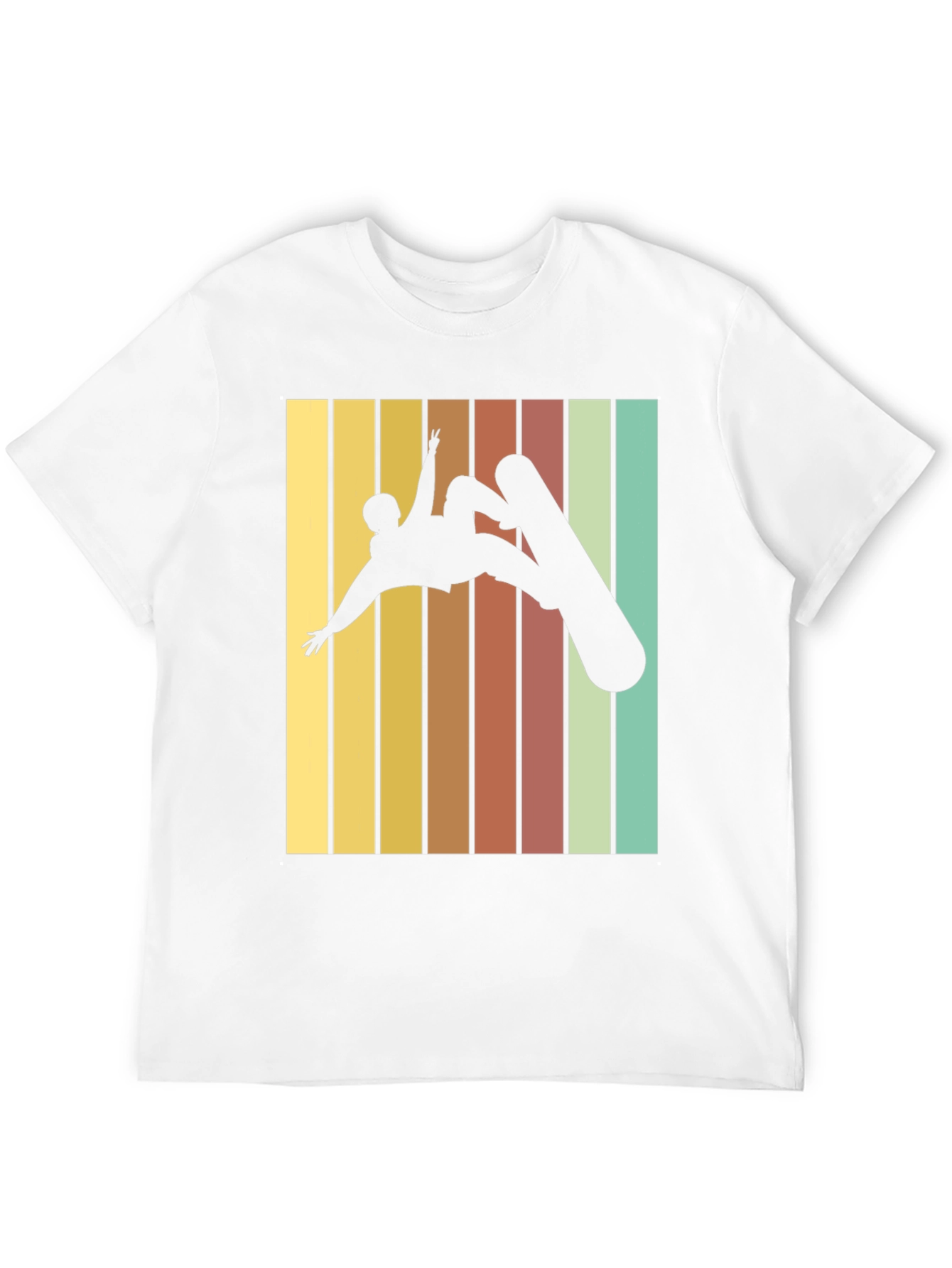 Retro Snowboarder Graphic Tee - Black