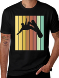 Retro Snowboarder Graphic Tee - Black