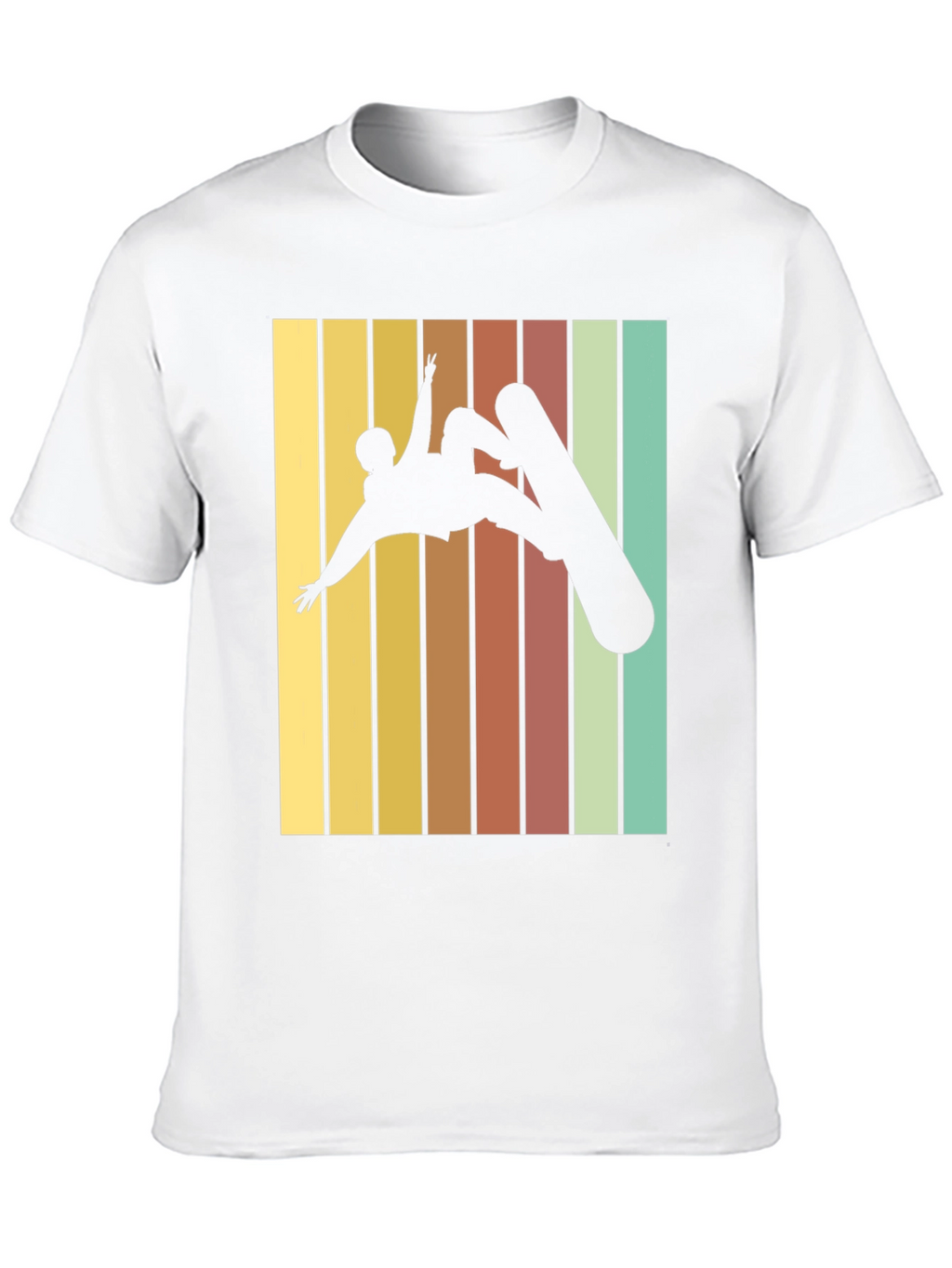 Retro Snowboarder Graphic Tee - Black