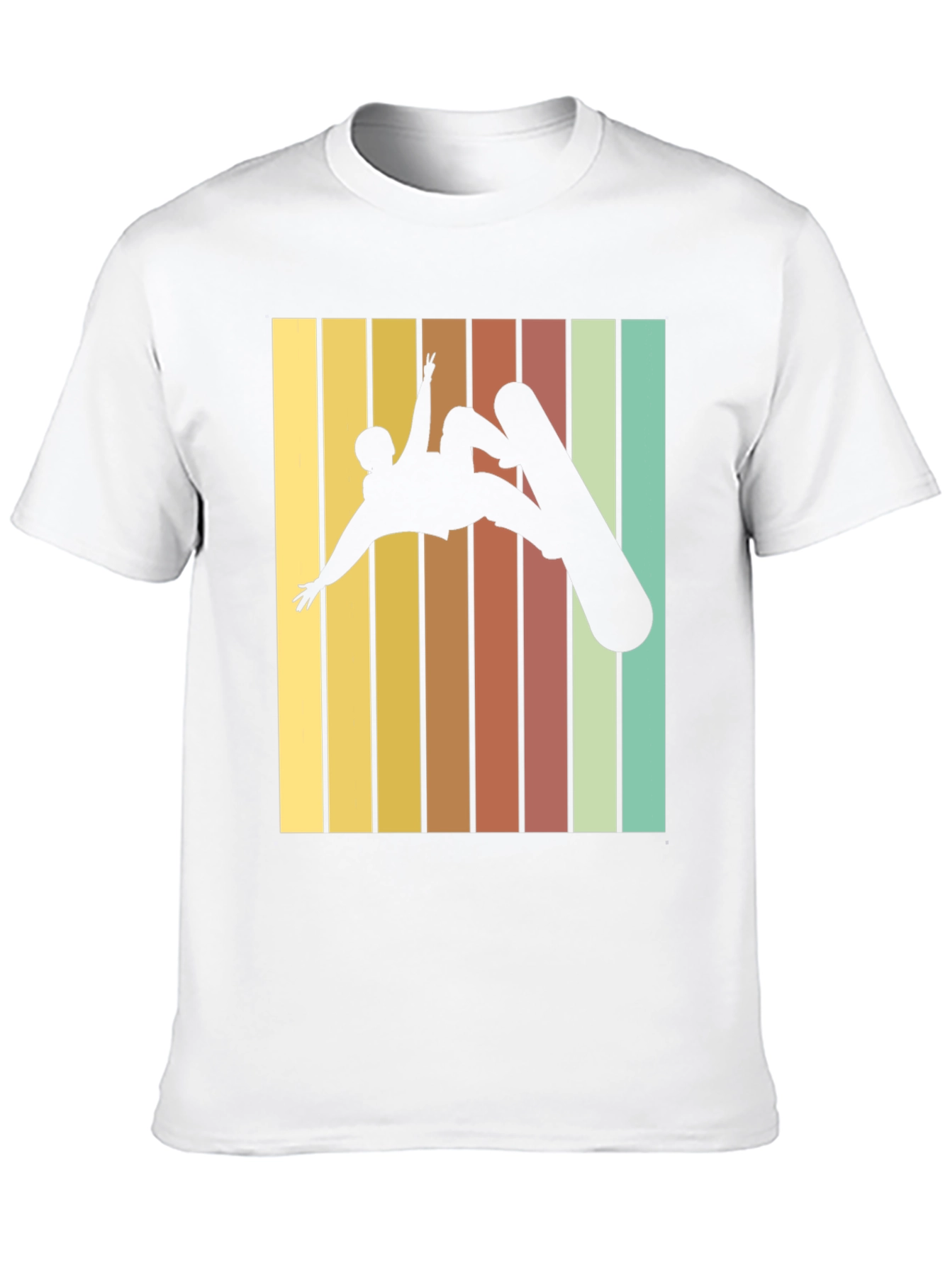 Retro Snowboarder Graphic Tee - Black