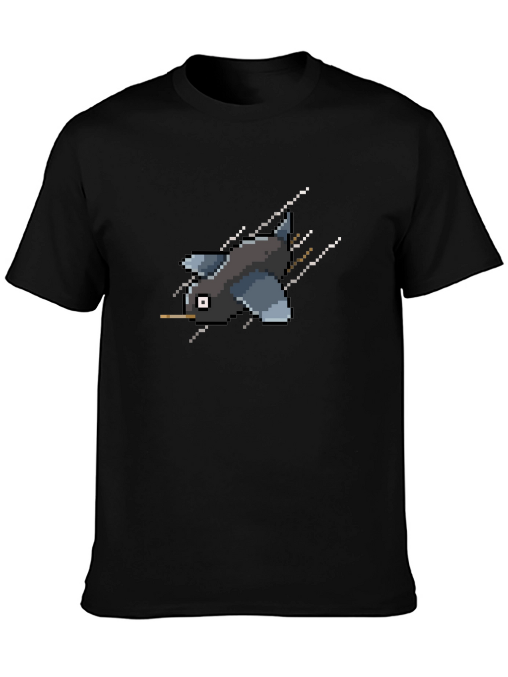 Pixel Bird Black T-Shirt - Retro Gaming Style