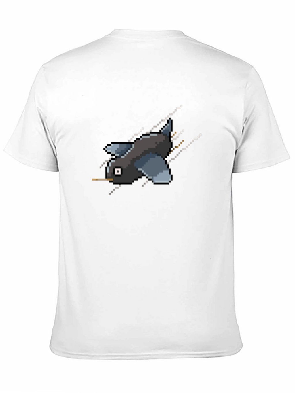 Pixel Bird Black T-Shirt - Retro Gaming Style