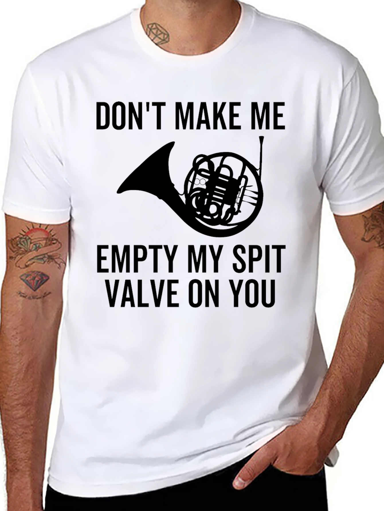 French Horn Spit Valve Humor T-Shirt