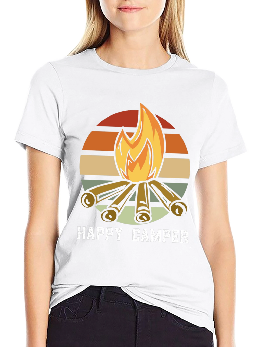 Happy Camper Retro Graphic Tee