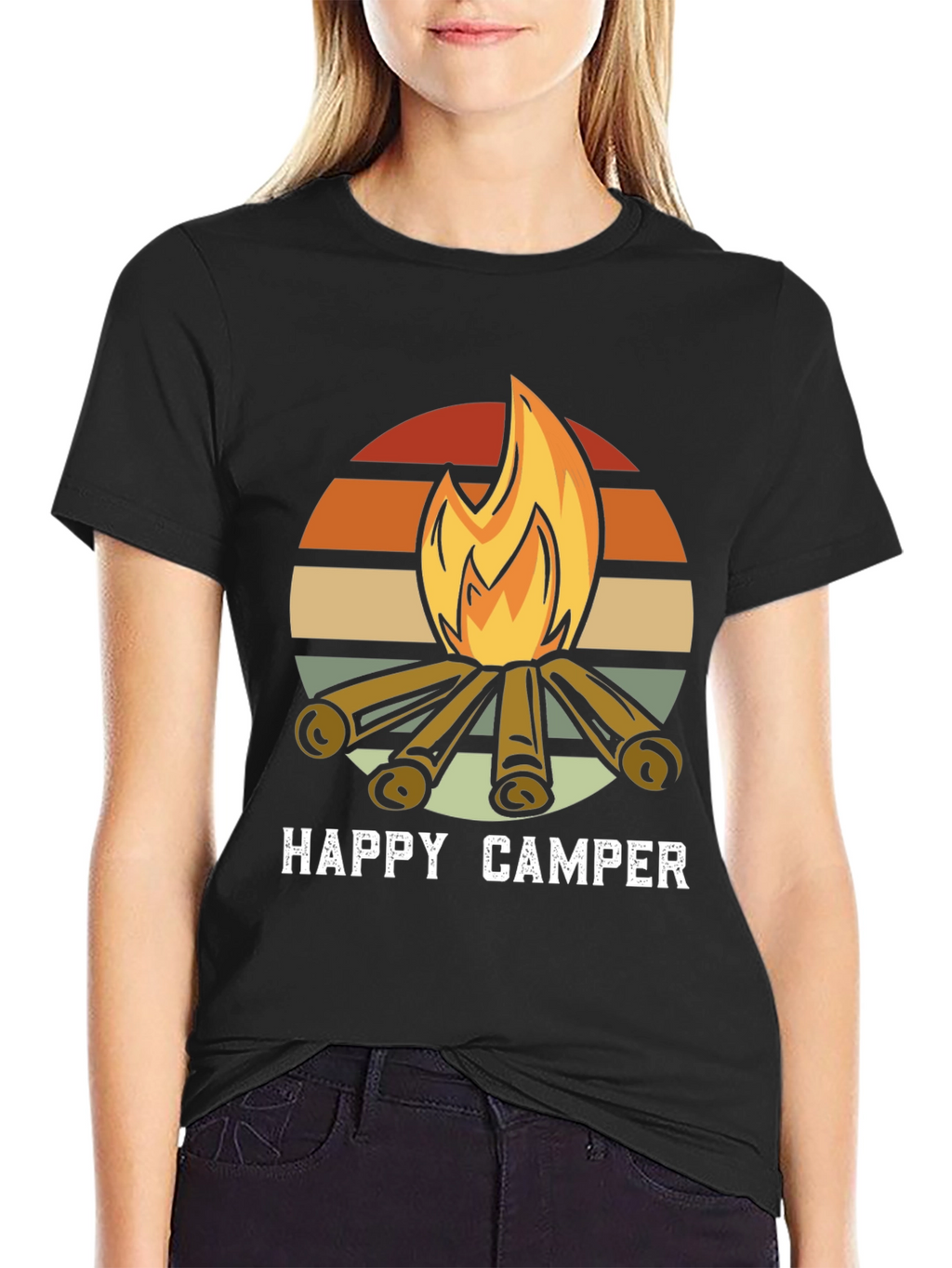 Happy Camper Retro Graphic Tee