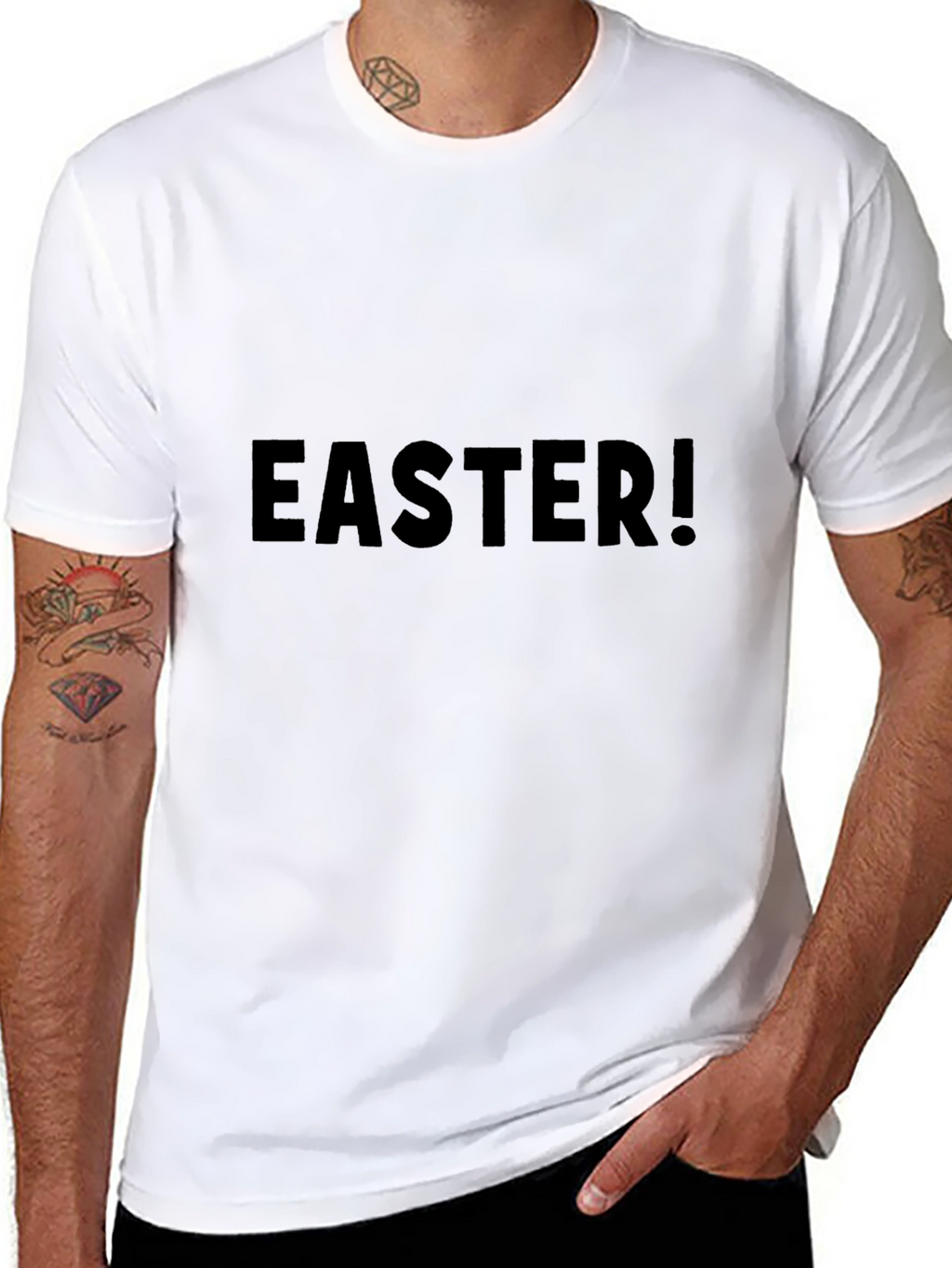 Mens Easter Graphic Tee - Black