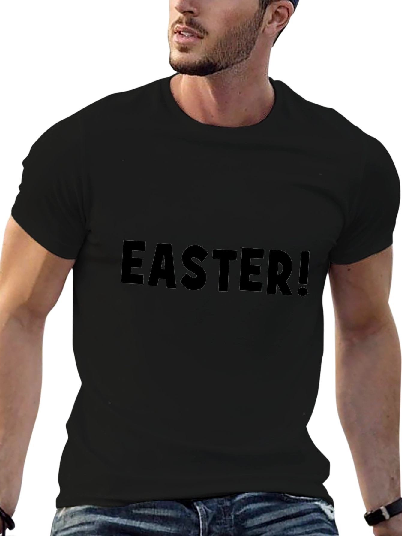 Mens Easter Graphic Tee - Black