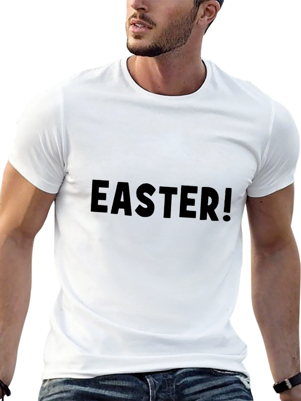 Mens Easter Graphic Tee - Black