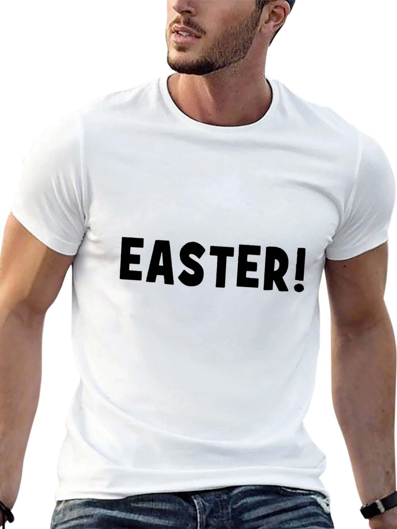 Mens Easter Graphic Tee - Black
