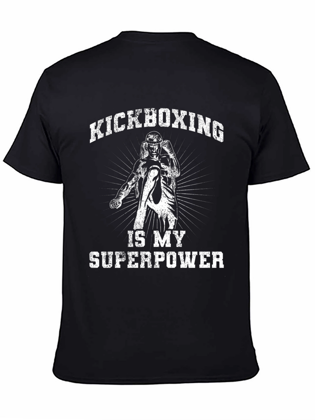 Kickboxing Superpower Black T-Shirt