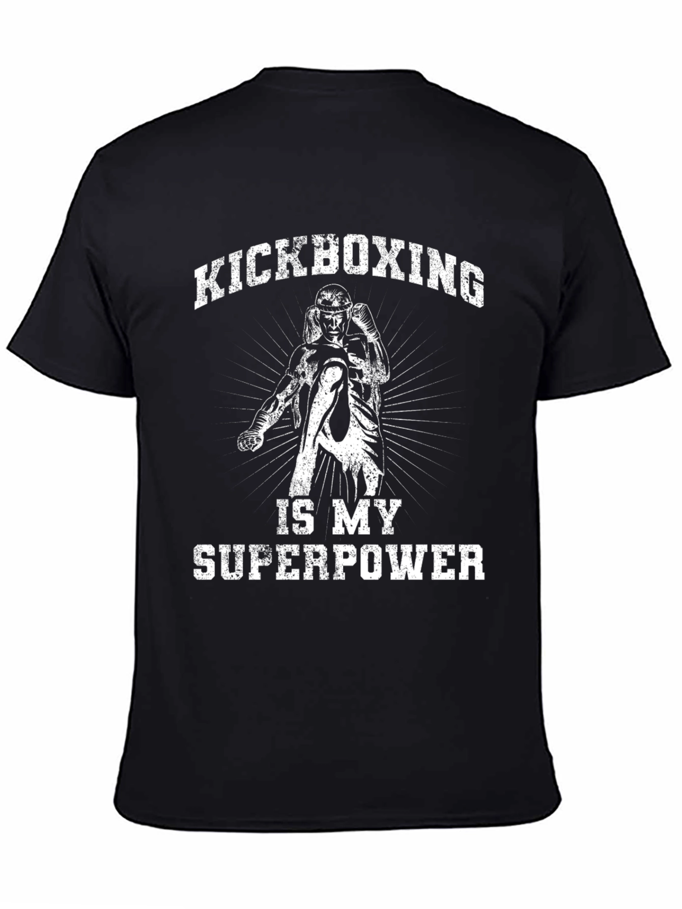 Kickboxing Superpower Black T-Shirt