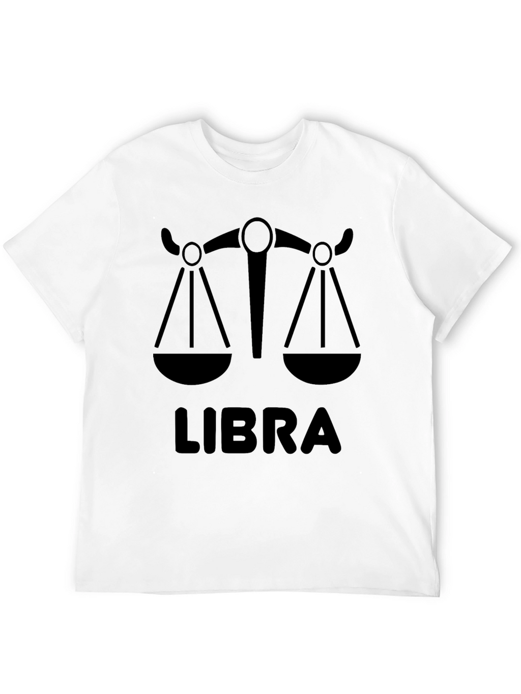 Libra Zodiac T-Shirt - Black Graphic Tee