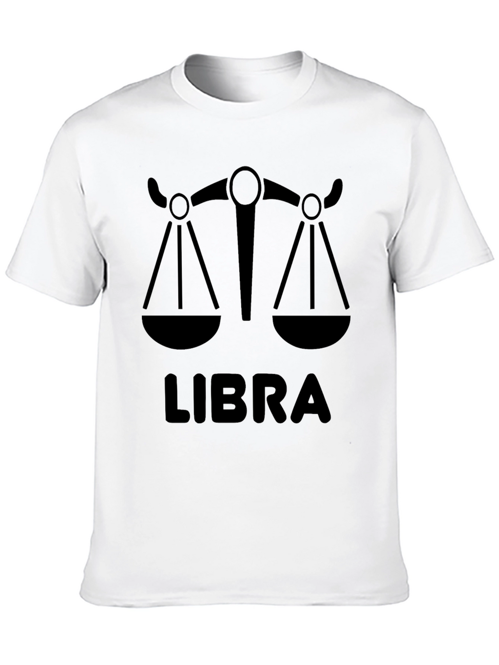 Libra Zodiac T-Shirt - Black Graphic Tee
