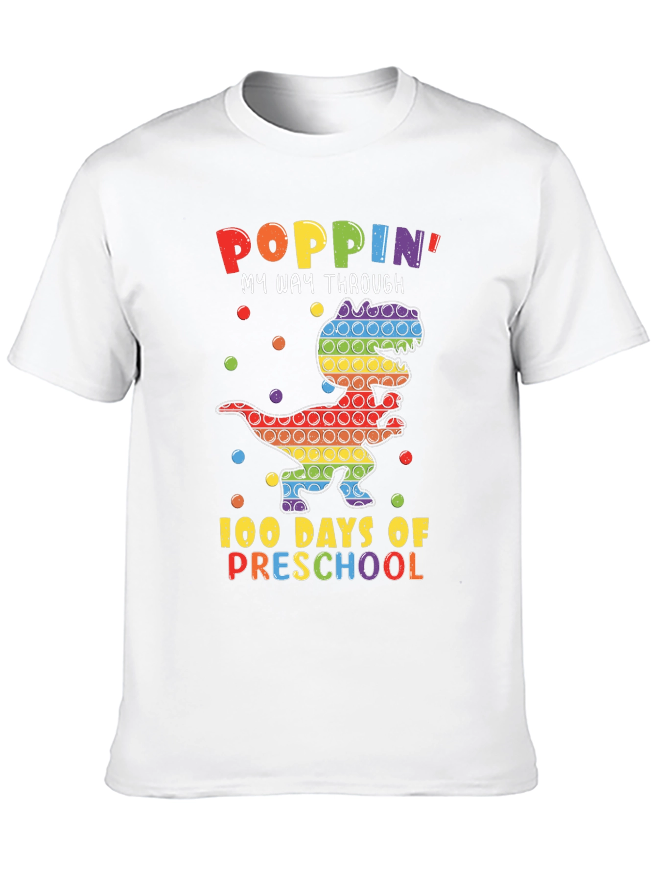 Poppin My Way Through 100 Days of Preschool T-Shirt