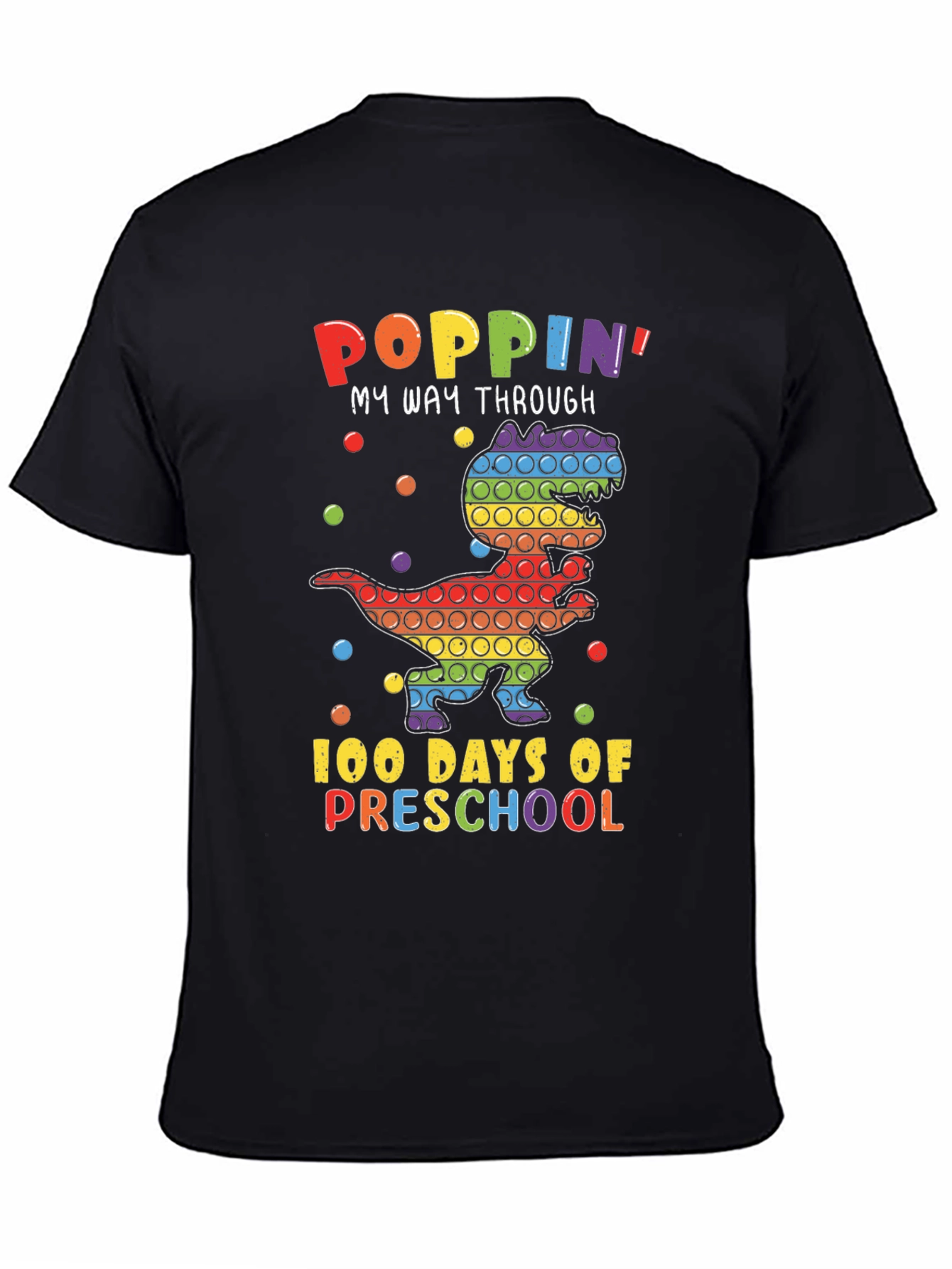 Poppin My Way Through 100 Days of Preschool T-Shirt