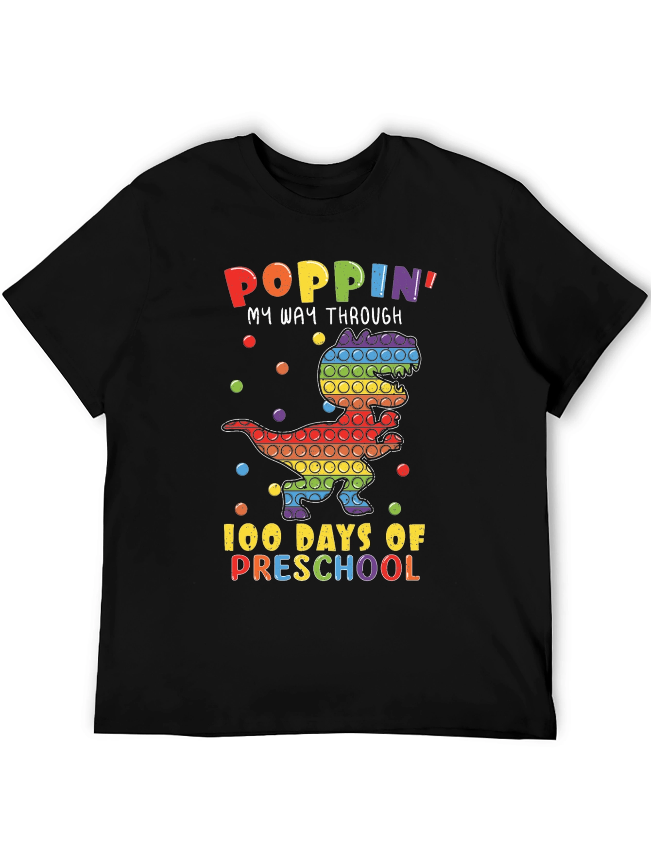 Poppin My Way Through 100 Days of Preschool T-Shirt