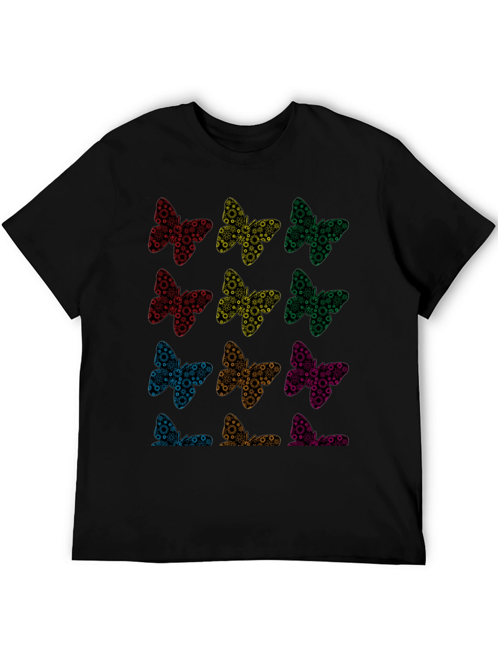 Butterfly Pattern T-Shirt | Unique Graphic Tee