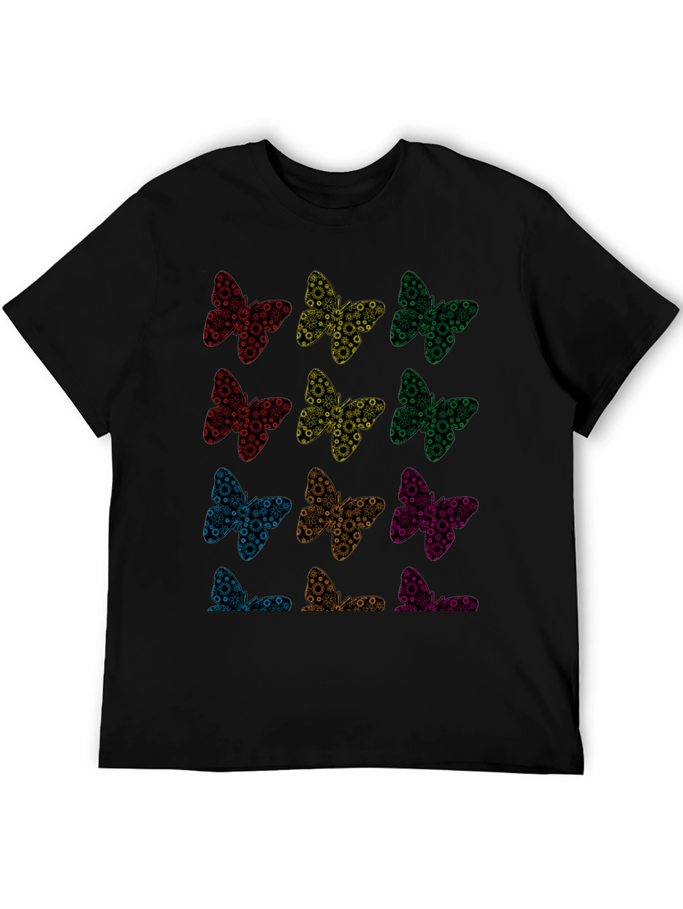 Butterfly Pattern T-Shirt | Unique Graphic Tee